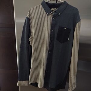 Vans Long Sleeve Shirt Denim Button Down